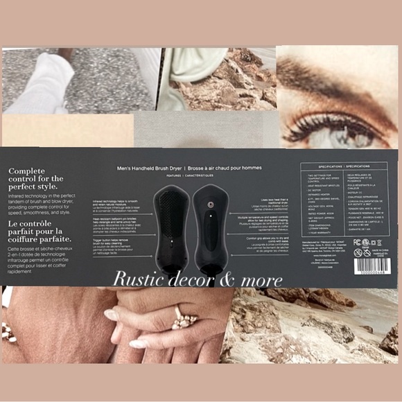 Monat Perfect Touch Men’s Handheld Brush Dryer - Picture 3 of 3
